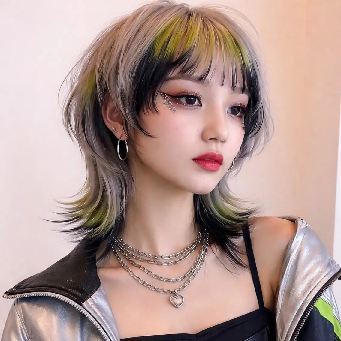 カラー ミディアム カット ヘアカラー トリートメント デザイン/韓国風 垢抜け/キャロのヘアスタイル