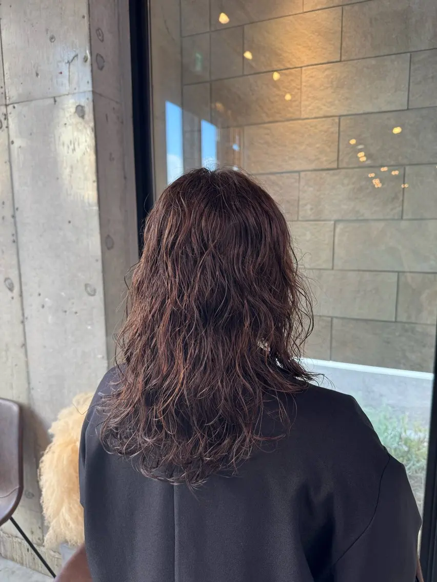 ロング パーマ カット パーマ 山本 望華のヘアスタイル
