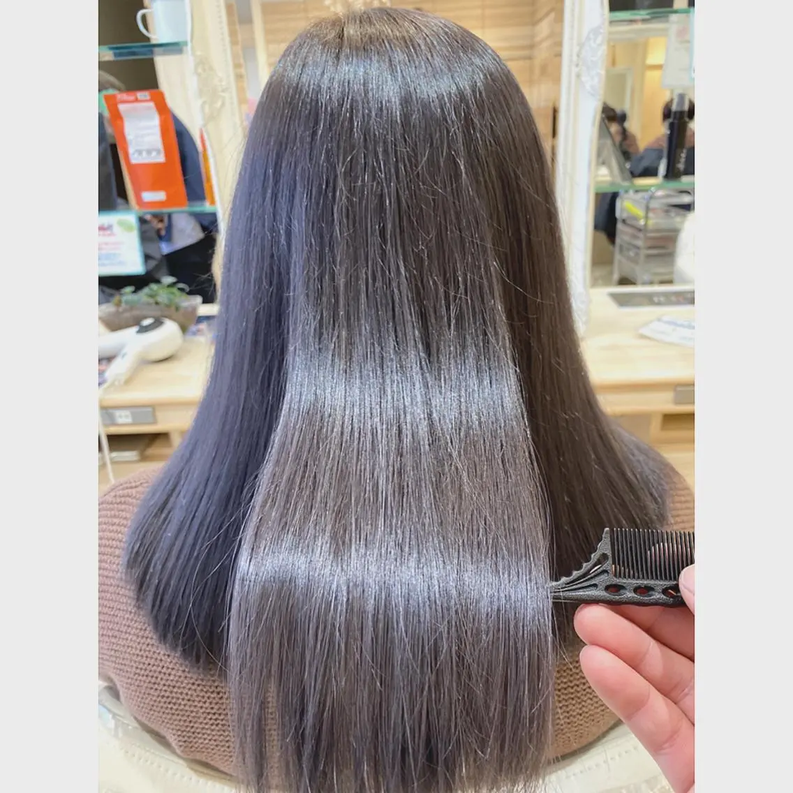 セミロング カラー カット ヘアカラー トリートメント 髪質改善/茅ヶ崎 マツモト リョウのヘアスタイル
