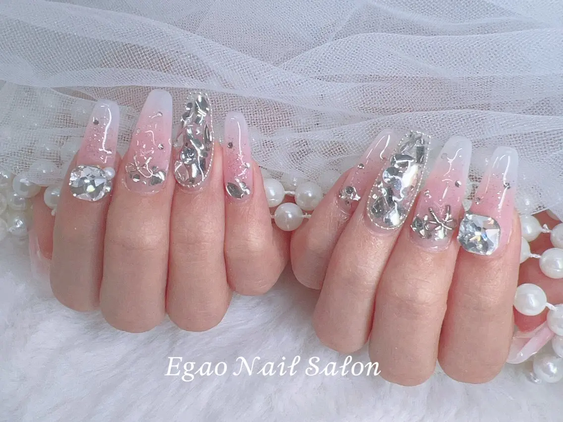 ネイル アートネイル フットネイル フレンチネイル ジェルネイル グラデーション ハンドネイル EGAO NAIL 錦糸町店のネイルデザイン