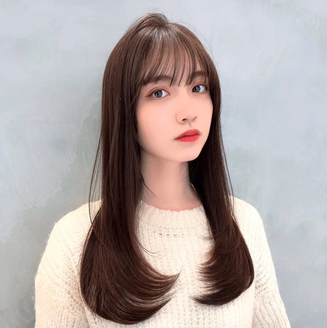 ロング カラー 似合わせカット カット ヘアカラー トリートメント レイヤー/髪質改善 Lond ambreのヘアスタイル