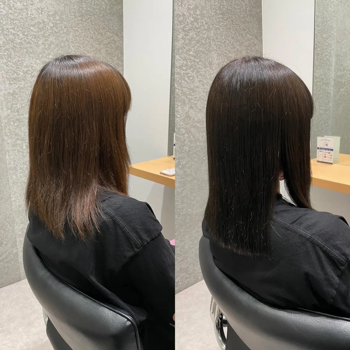 セミロング カラー 透明感カラー エドルカラー トリートメント 髪質改善ヘアケア 艶髪特化/上田のヘアスタイル