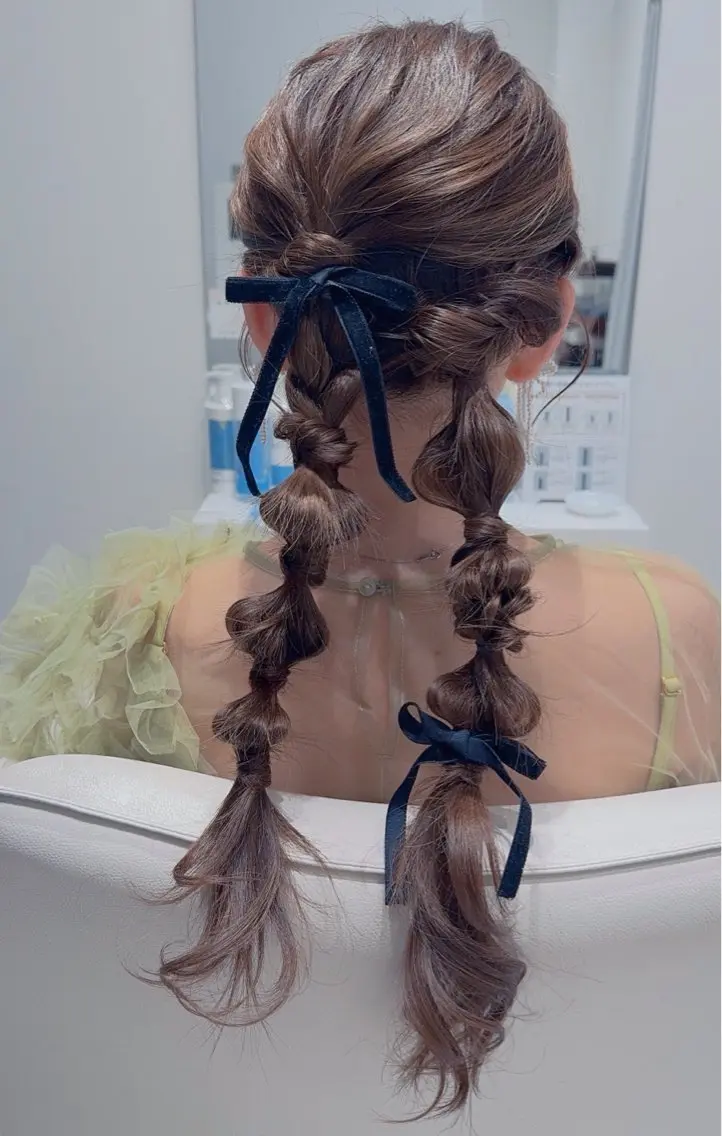 ヘアアレンジ ヘアセット 清川 椿咲のネイルデザイン
