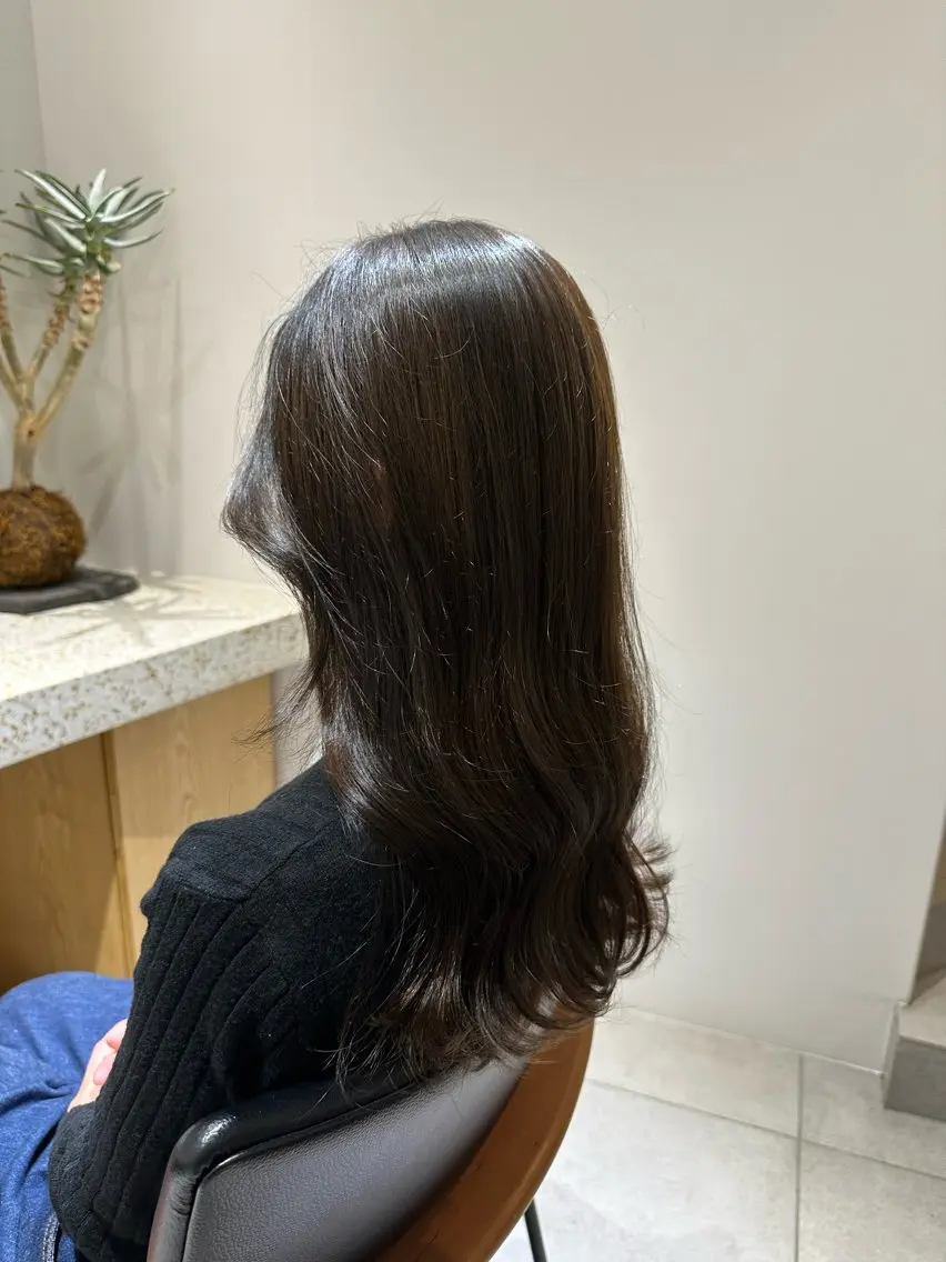 カラー アッシュ 和田 あおいのヘアスタイル