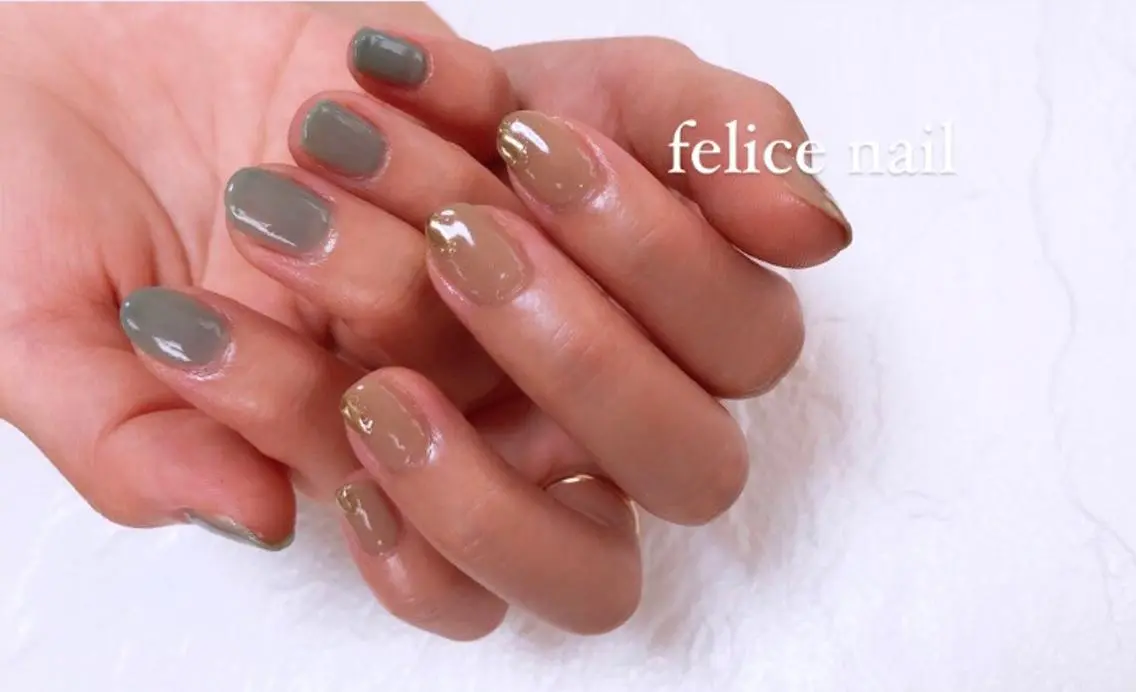 ネイル オフィスネイル シンプルネイル felice nailのネイルデザイン