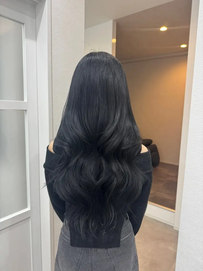 ロング 韓国風ヘア レイヤーカット カット ヘアカラー トリートメント 仙台で1番盛れるヘア 🎀 真依のヘアスタイル