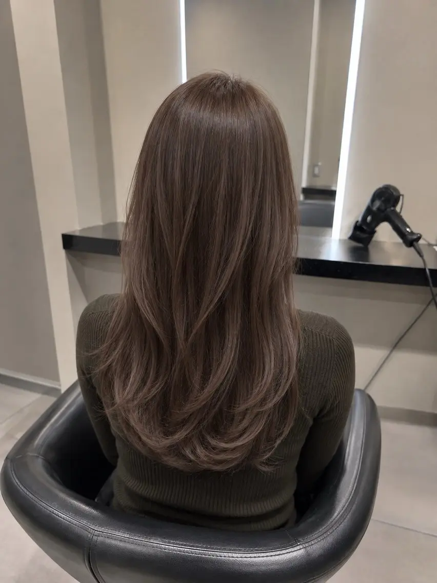 ミディアム カラー ブラウンカラー トリートメント 🌈ウルトワ水素 髪質改善naru🌈のヘアスタイル