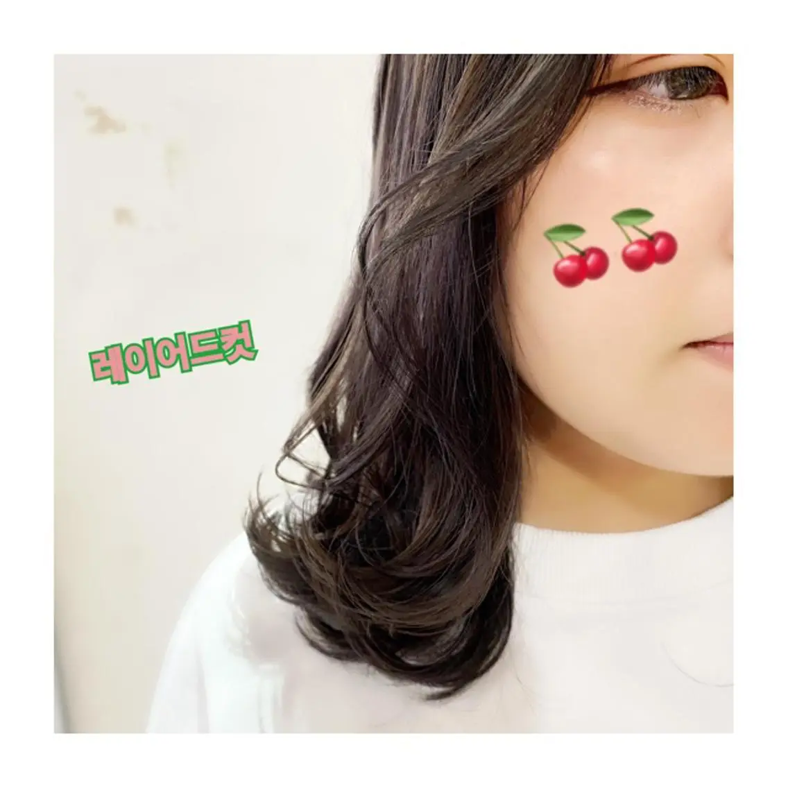 ミディアム カラー 顔まわりレイヤー 顔周りカット 韓国風ヘア レイヤーカット オルチャンヘア 💚 nao💚のヘアスタイル