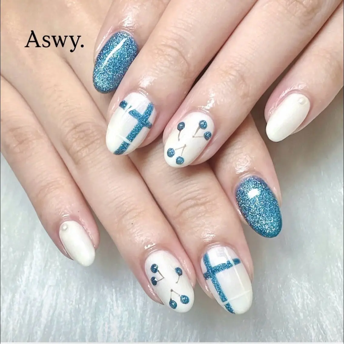 ネイル ワンホンネイル Aswy.新小岩 chiiのネイルデザイン