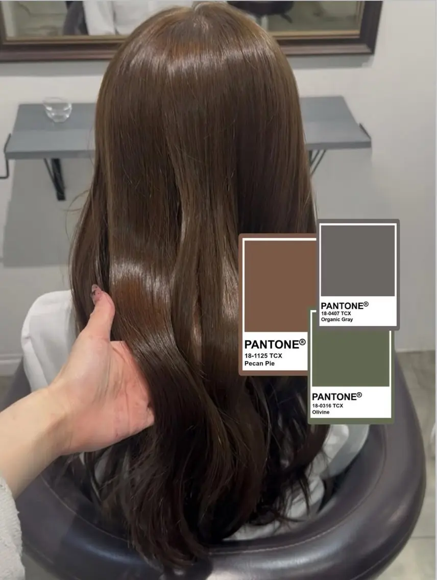 ロング カラー ブリーチ ブラウンカラー ブリーチなしカラー ヘアカラー 【難波 心斎橋】 🐰Rio🤍のヘアスタイル