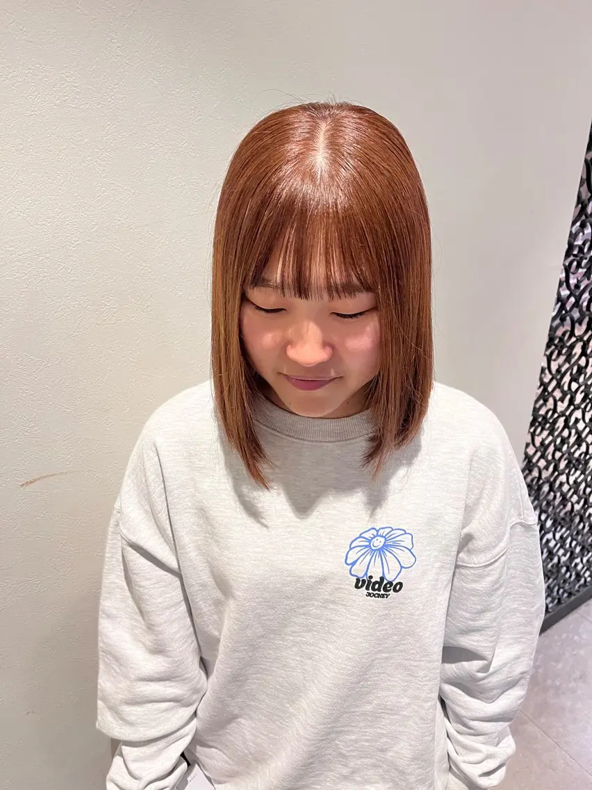 カラー ヘアカラー 【美ボブ.艶カラー. 梅田茶屋町】midoのヘアスタイル
