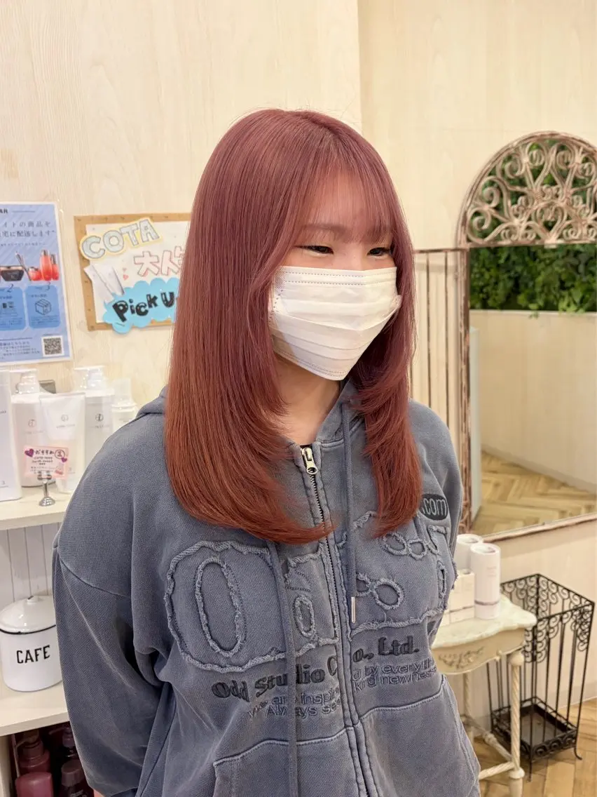セミロング カラー カット ヘアカラー トリートメント ダブルカラー/ レイヤー🍒齋藤 澪のヘアスタイル