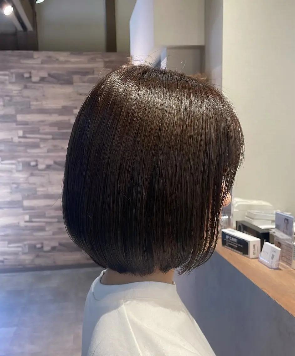 ショート ボブ カット ヘアカラー トリートメント 木村 真知子のヘアスタイル