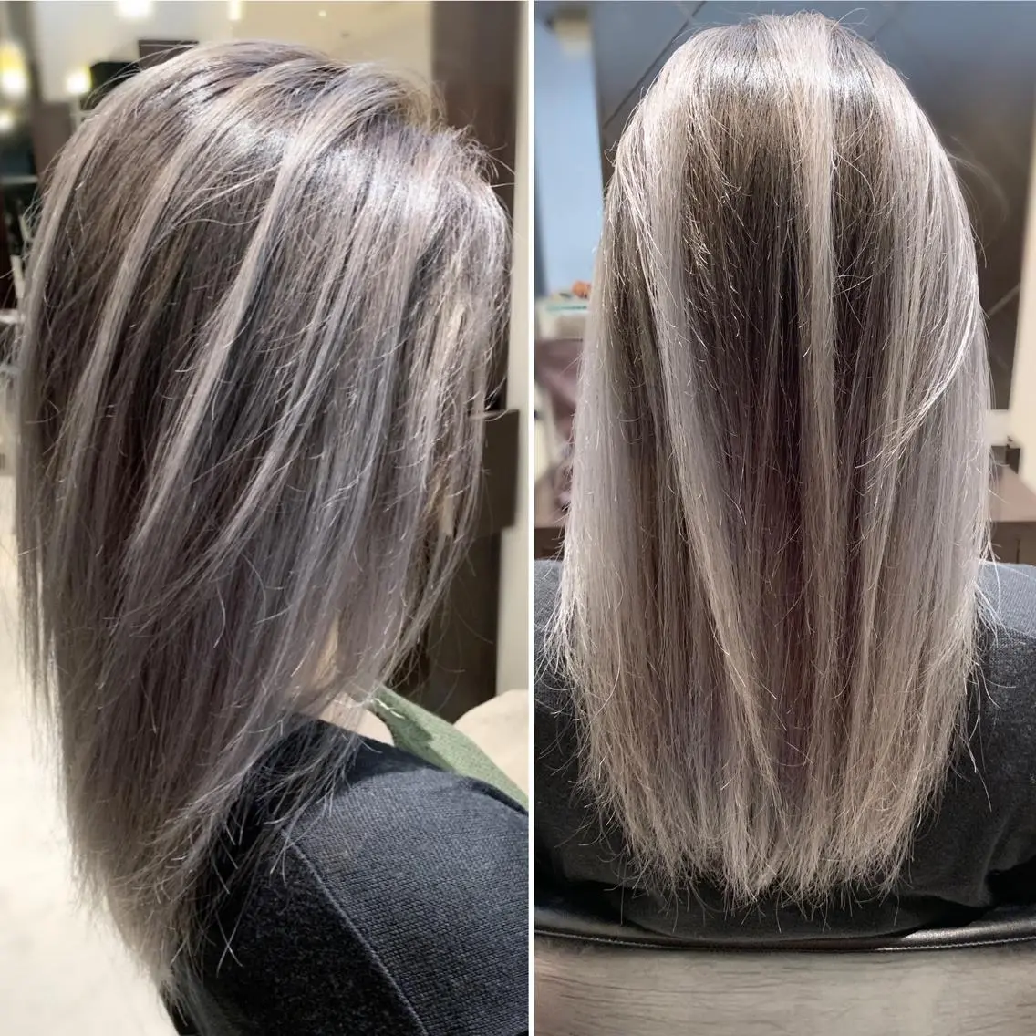 カラー ダブルカラー グラデーションカラー ハイトーンカラー シルバー ホワイトシルバー メンズ専門 井藤 雅也のヘアスタイル