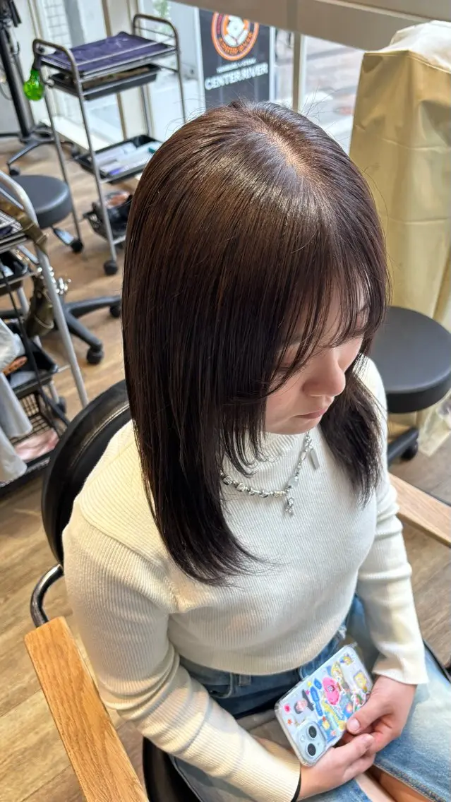 🌈透明感クオルシアカラー🌈➕ベーストリートメント➕似合わせカット✂︎の写真