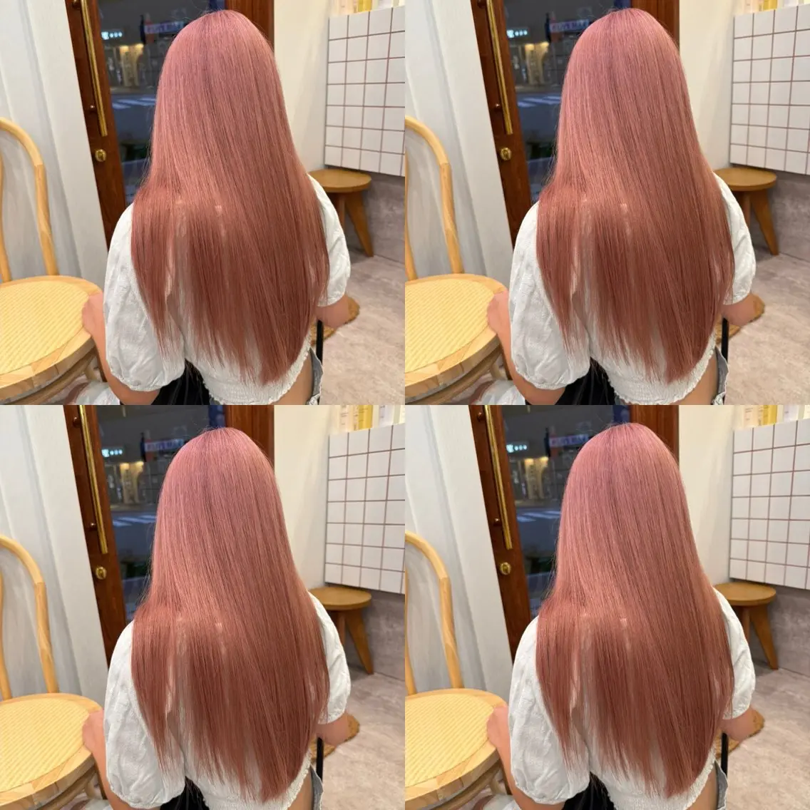 カラー ブリーチ ダブルカラー イヤリングカラー イルミナカラー ブリーチなしカラー moc立川 ケアブリーチのヘアスタイル