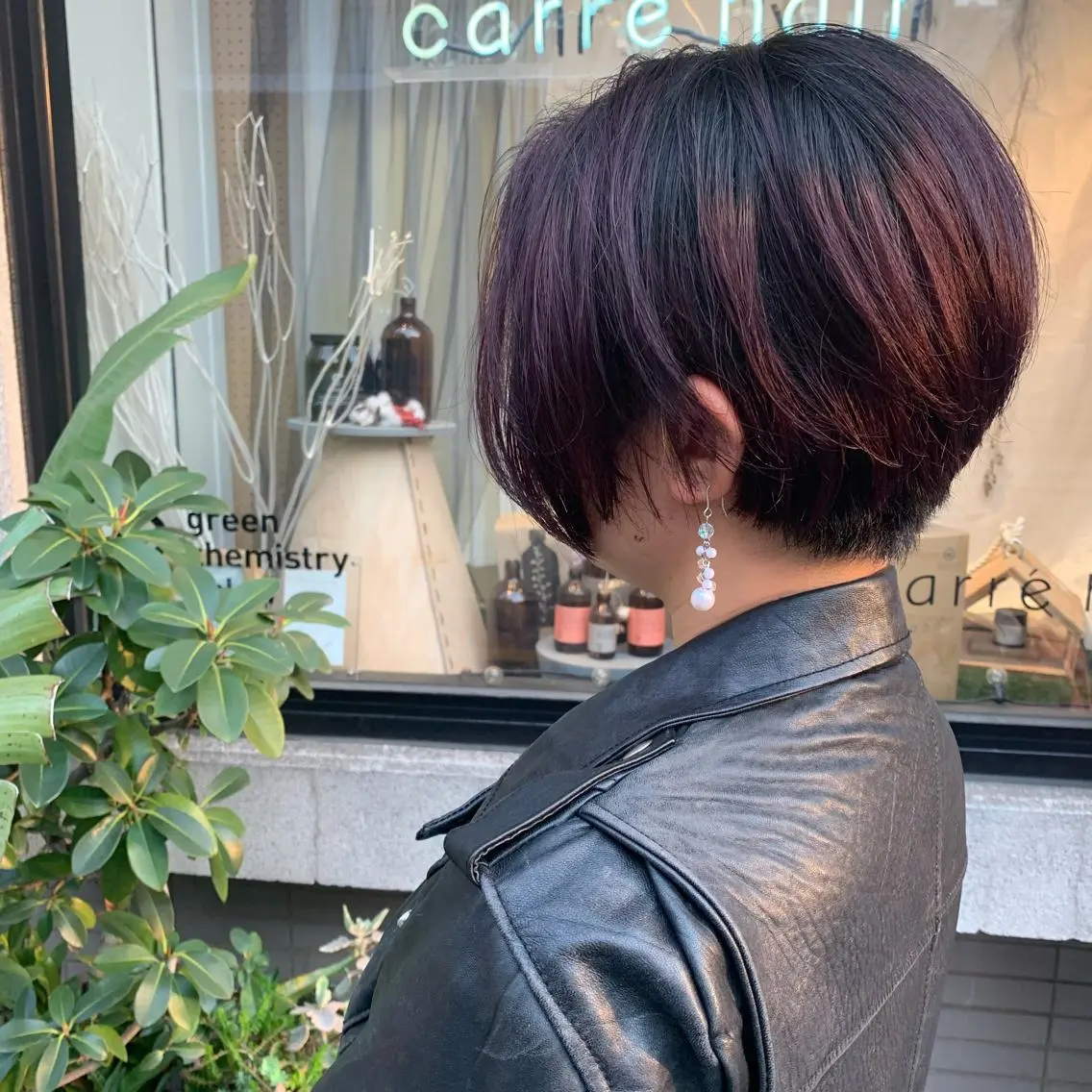 ショート 艶髪color💎髪 質改善ストレート大吉のヘアスタイル
