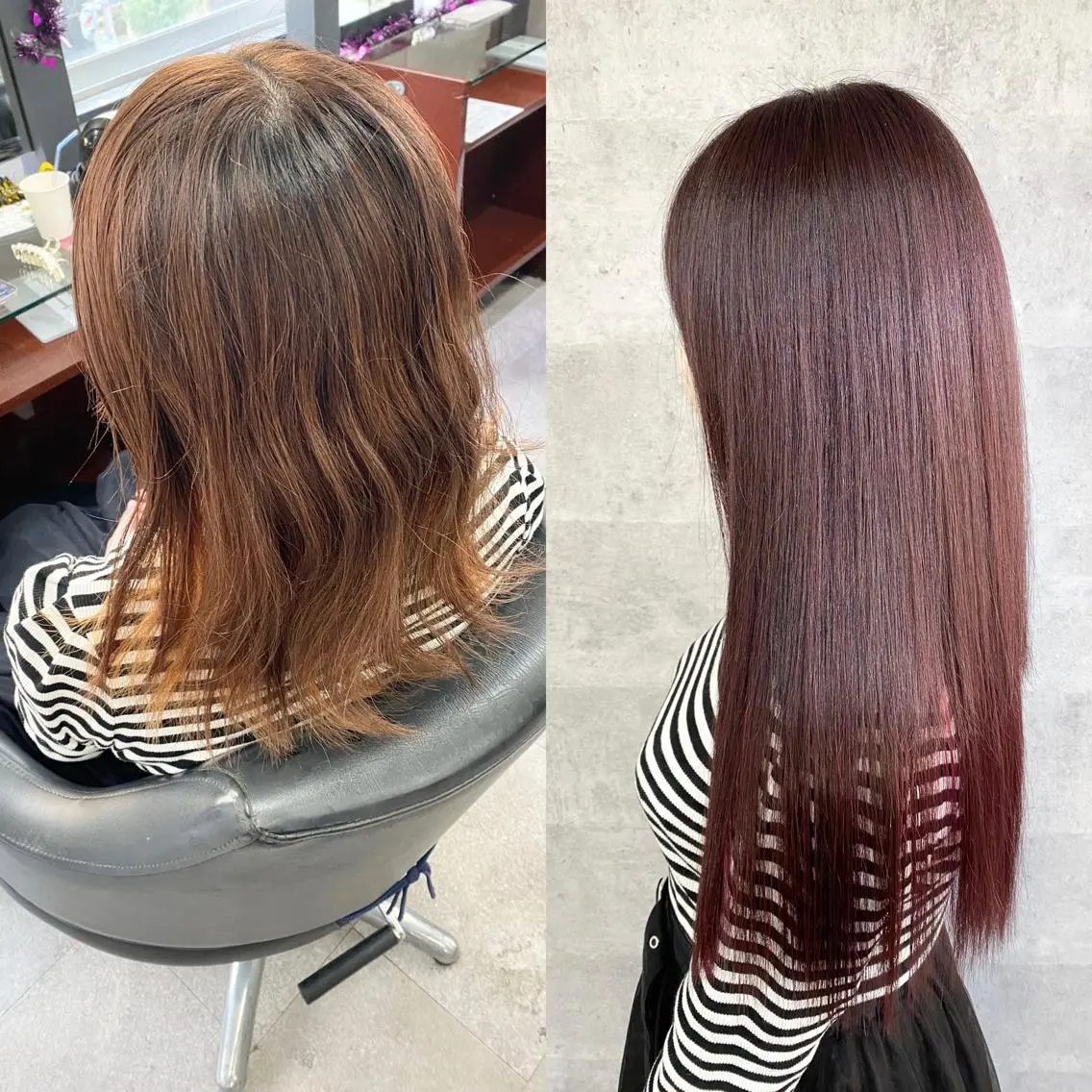 ロング ヘアカラー エクステ 外れにくいエク💚 EST梅田TAKIのヘアスタイル