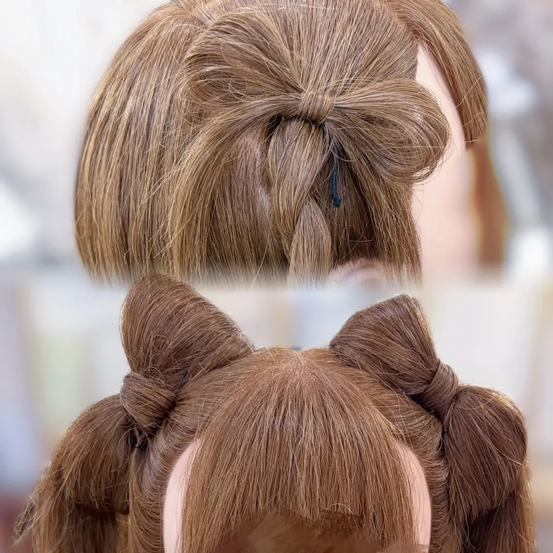 リボンヘアの写真