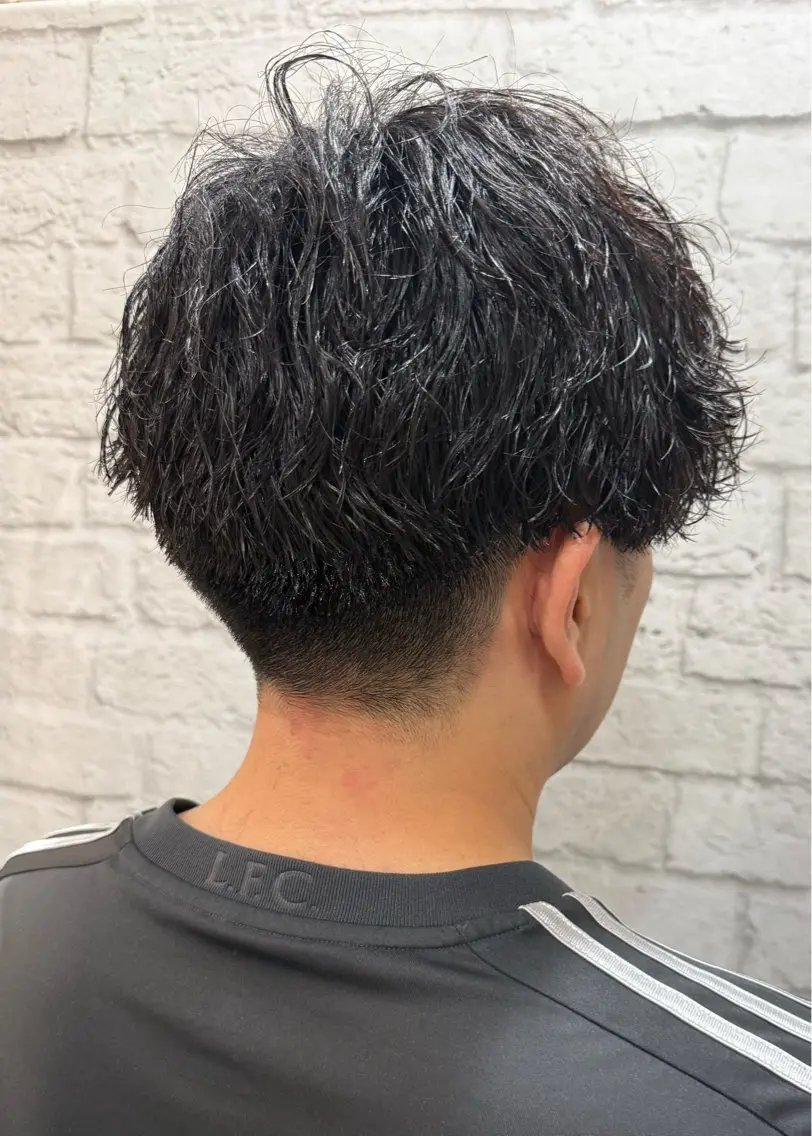 ショート パーマ カット 💈メンズカット 💈河野透和のヘアスタイル