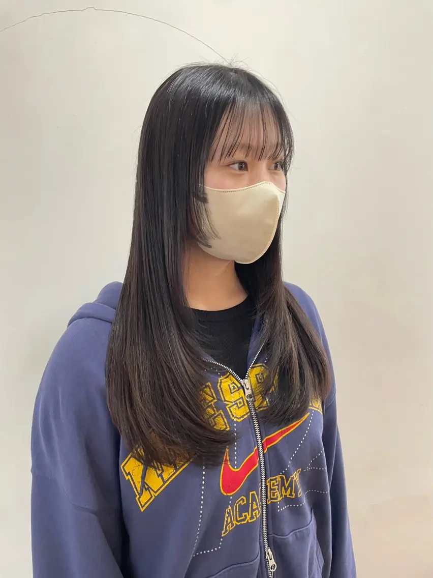 ロング カラー ショートボブ ロングレイヤー ブリーチ ブラウンカラー 透明感カラー カット ヘアカラー トリートメント fulam - KAEDEのヘアスタイル