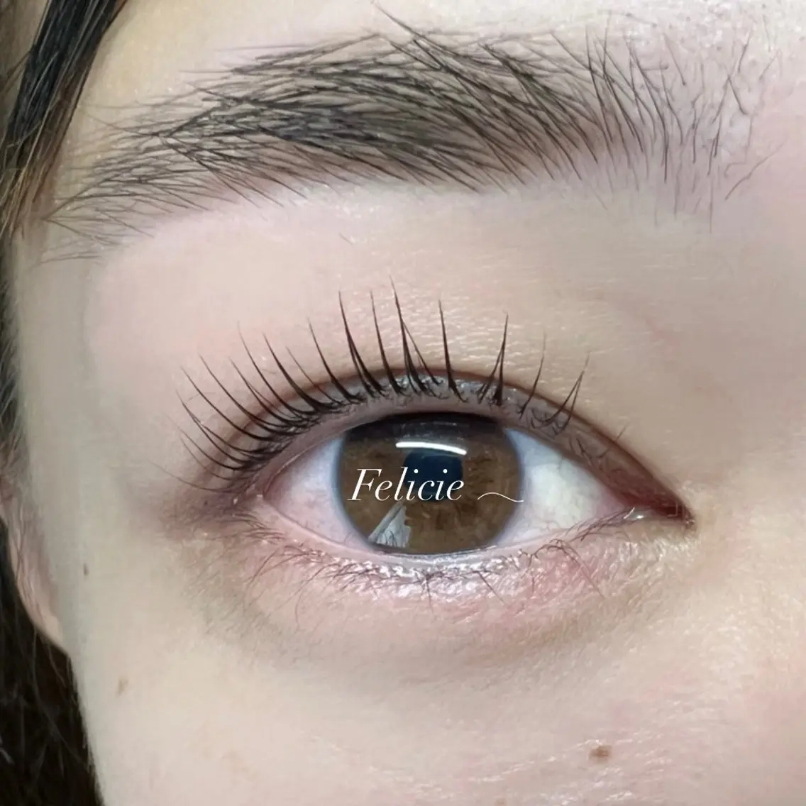 マツエク・マツパ パリジェンヌラッシュリフト マツパ Felicie＊ Sayakaのマツエク・マツパデザイン