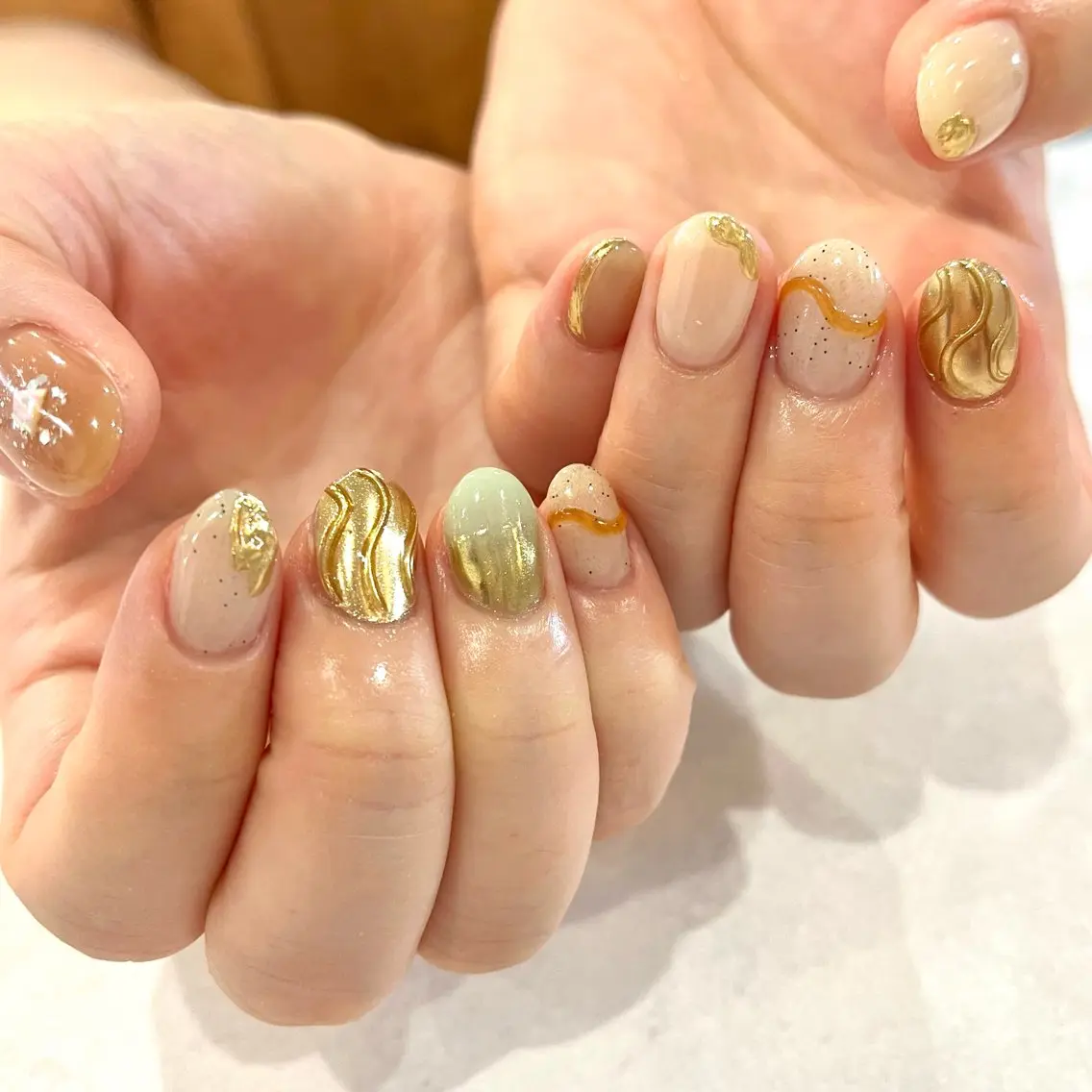 ネイル ハンドネイル Cleo伏見店🌿 Momokaのネイルデザイン