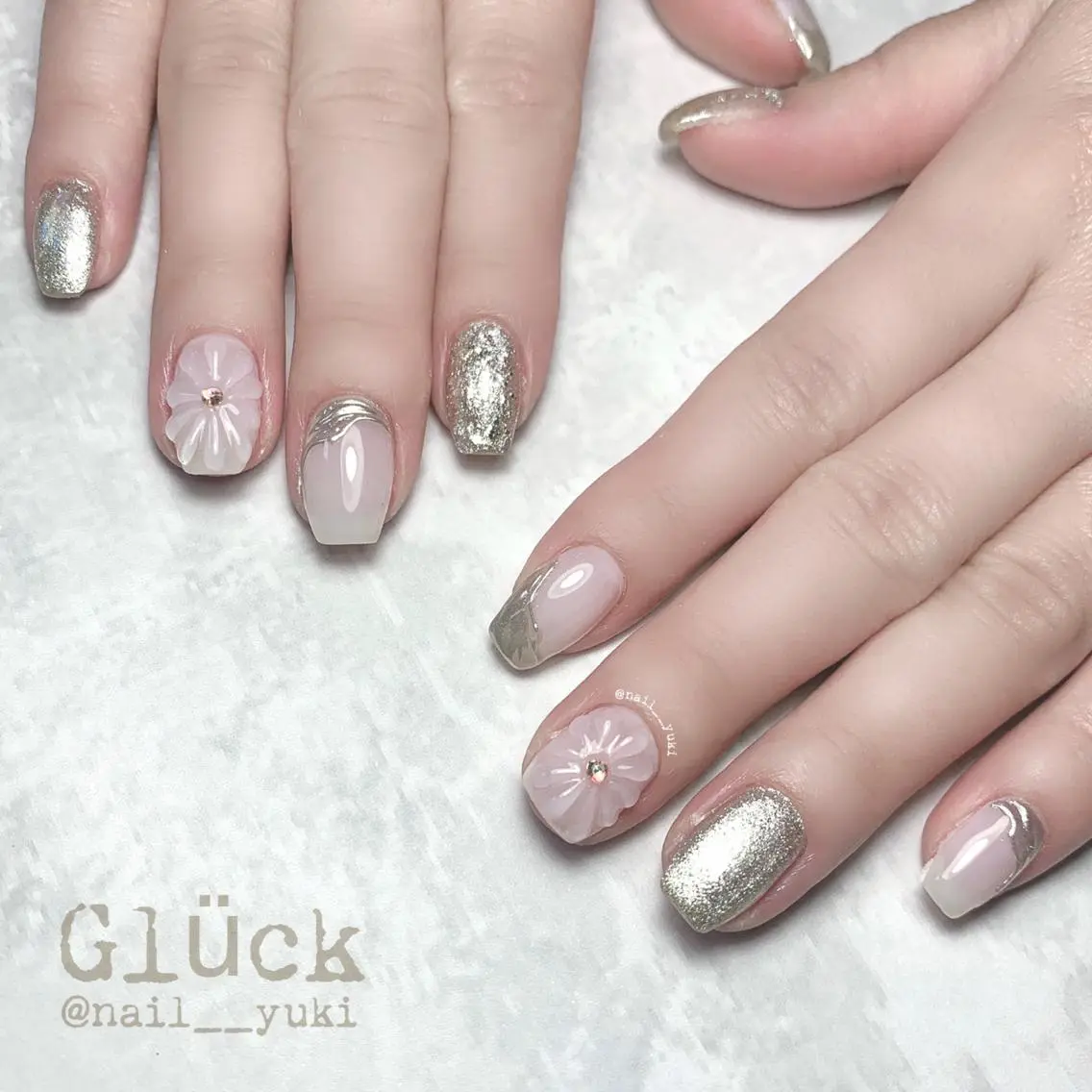 ネイル ハンドネイル Glück yukiのマツエク・マツパデザイン