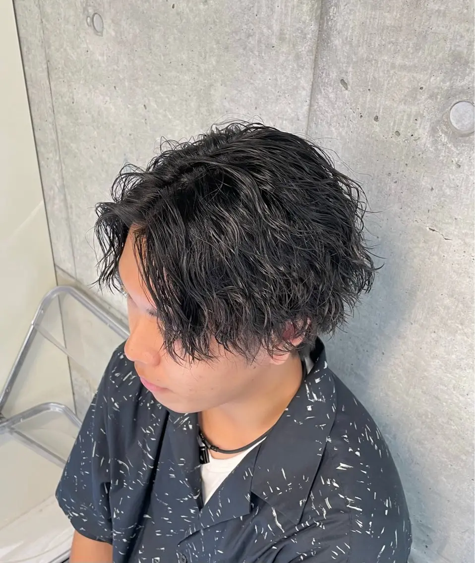 メンズカット➕パーマ➕トリートメント👦🏻〈#ツイストスパイラル#波巻きパーマはこちら〉の写真