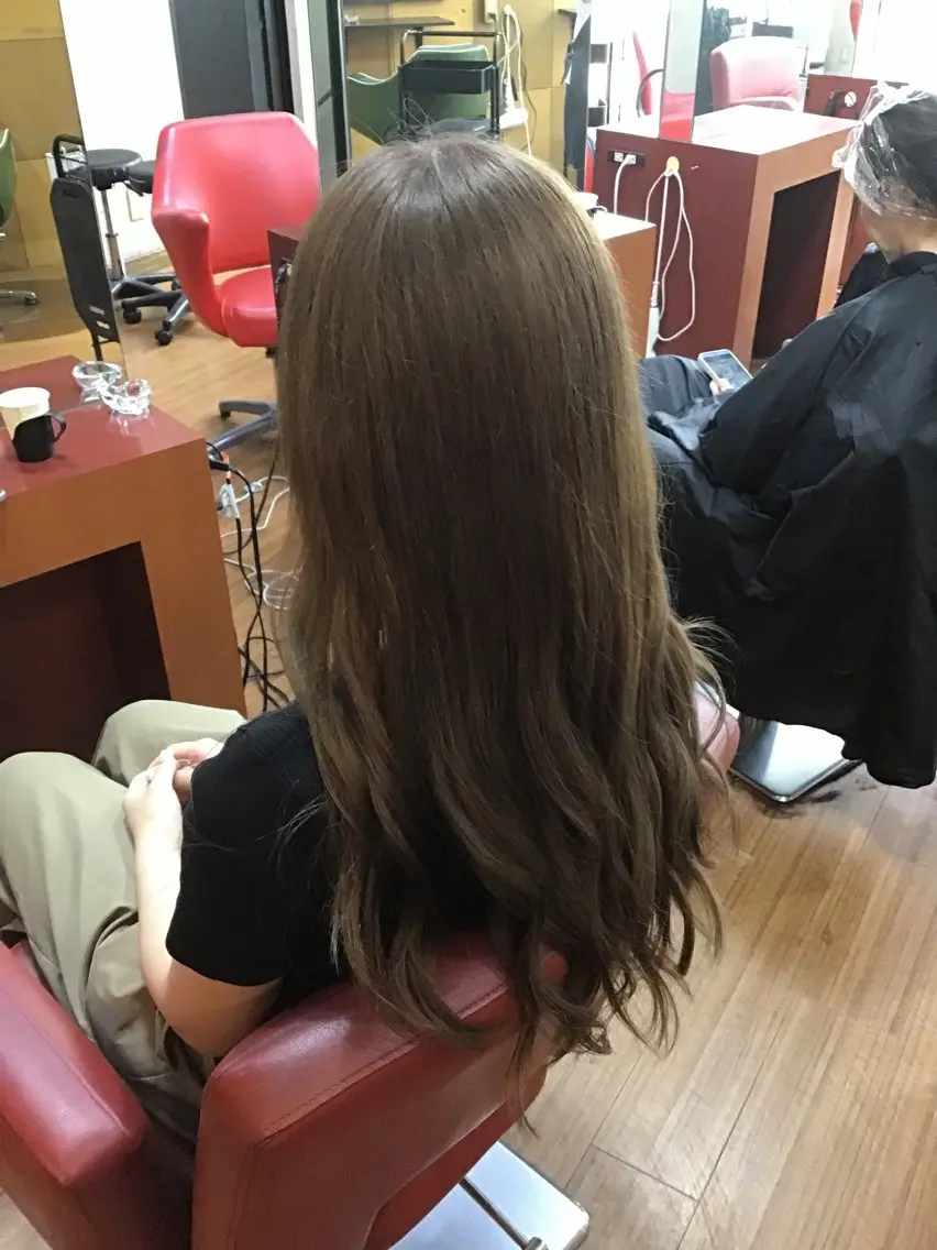 ロング ヘアカラー トリートメント 奥野JAPAN🌈 艶髪カラーのヘアスタイル