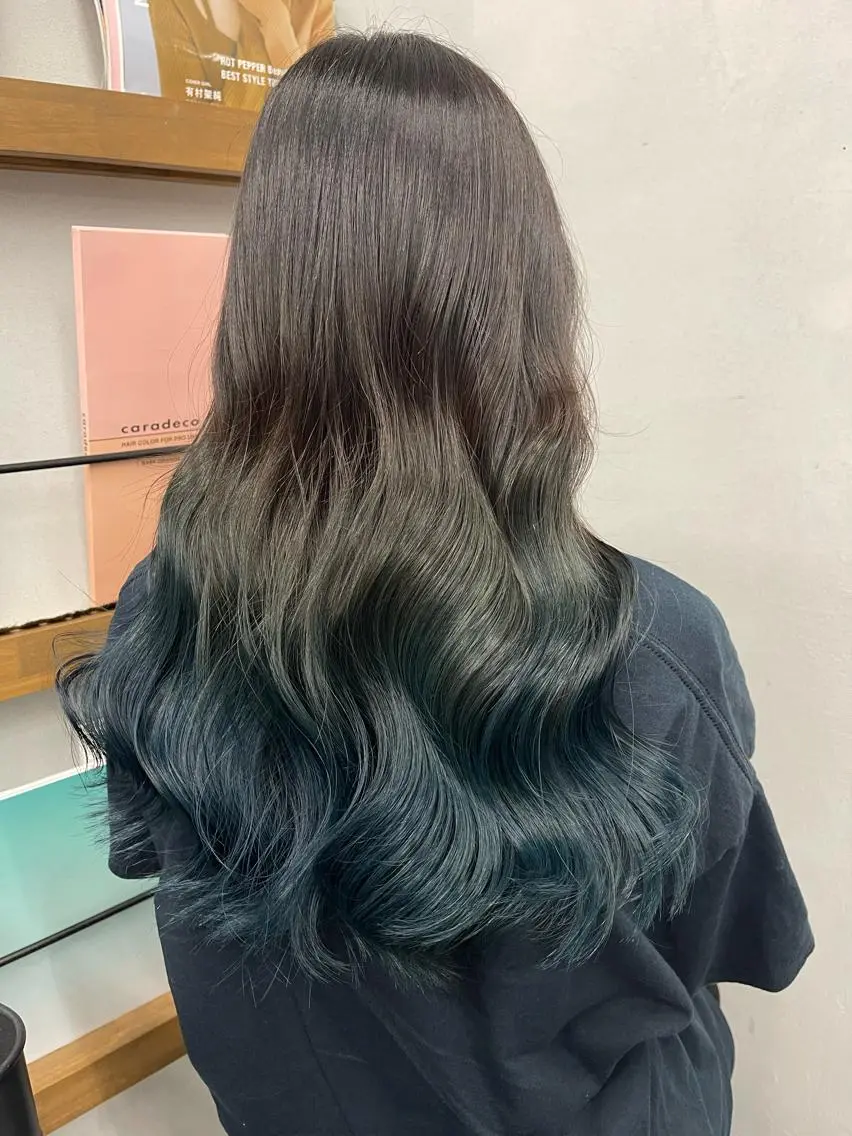 🌈 【外国人風★グラデコース】ブリーチグラデーション&トリートメントの写真