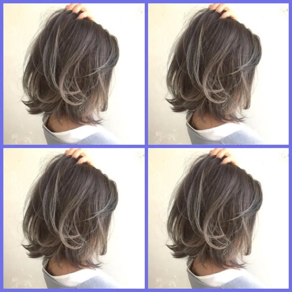 ミディアム パーマ ハイトーンデザイン カラー特化🌟木下のヘアスタイル