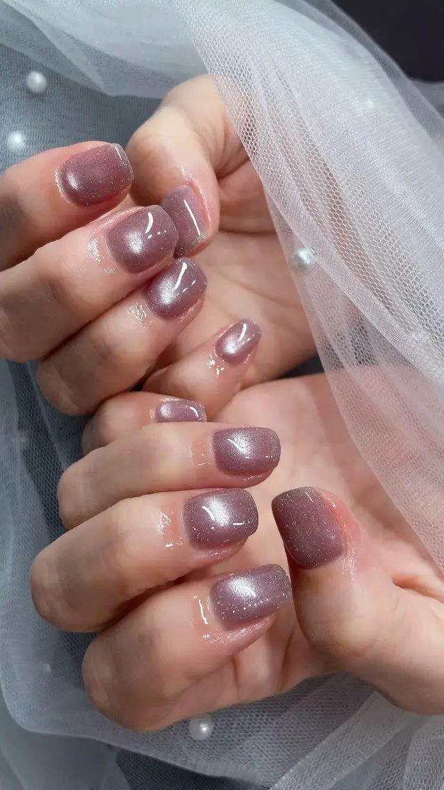 【ジュニア限定★】うる艶マグネットネイル｜ワンカラー｜オフあり｜ご新規様限定✨️の写真