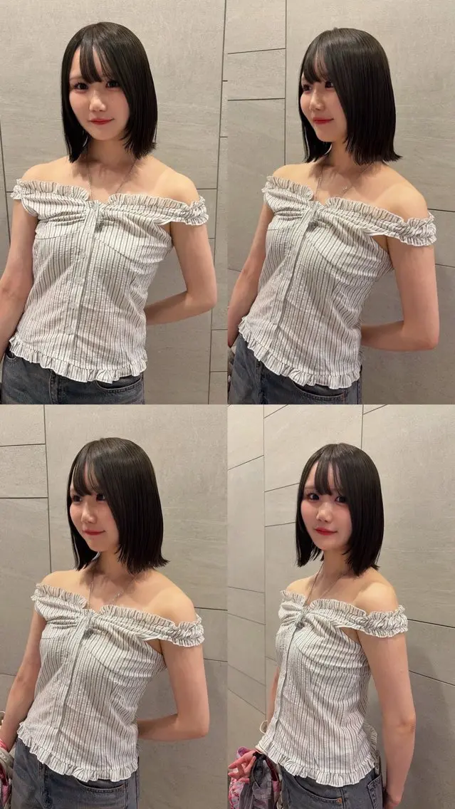 クレンジング付きシャンプー+カット+ケアカラー(トリートメント入り)+髪質改善inner×outer treatmentの写真