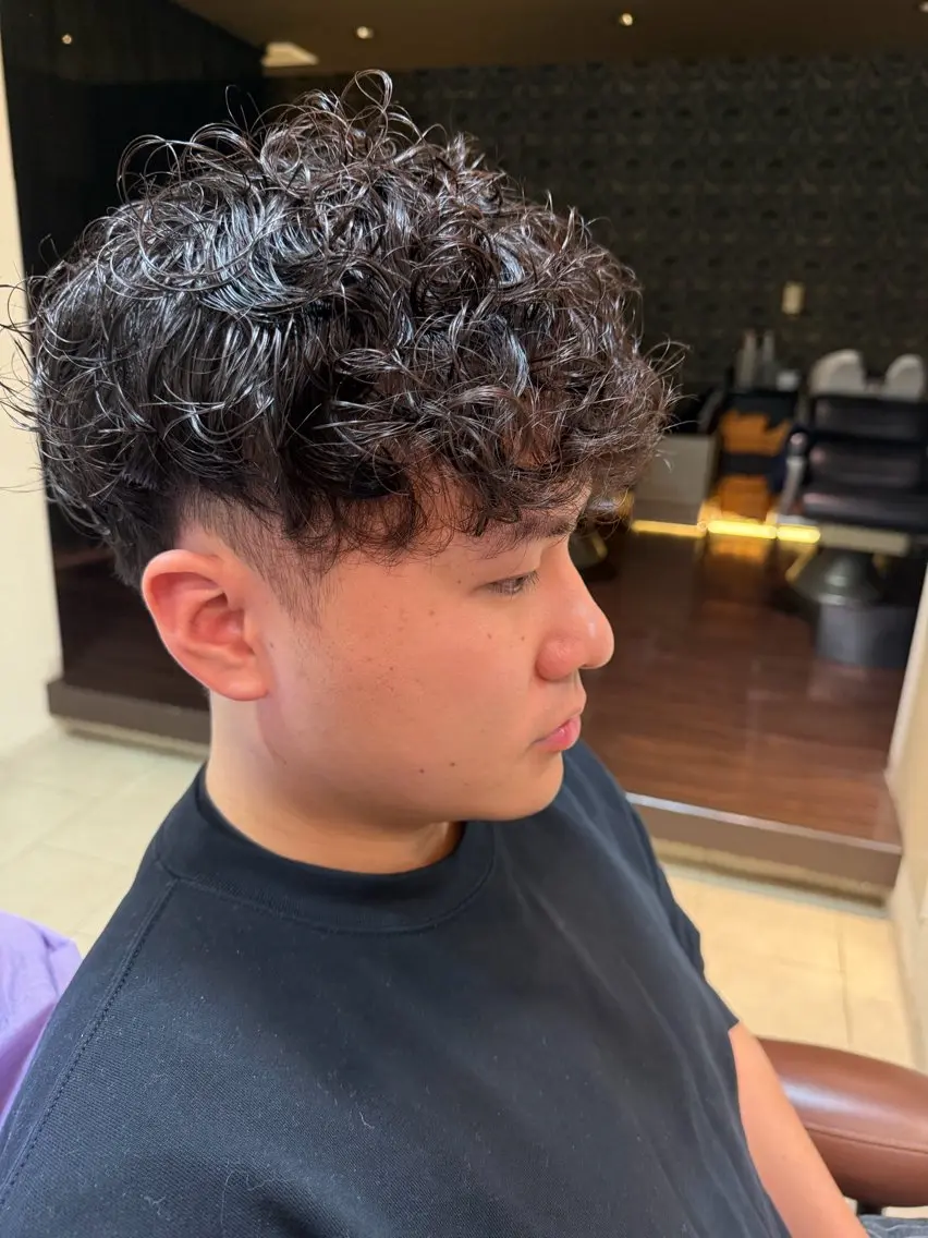 パーマ メンズ メンズパーマ 佐藤 涼太のヘアスタイル