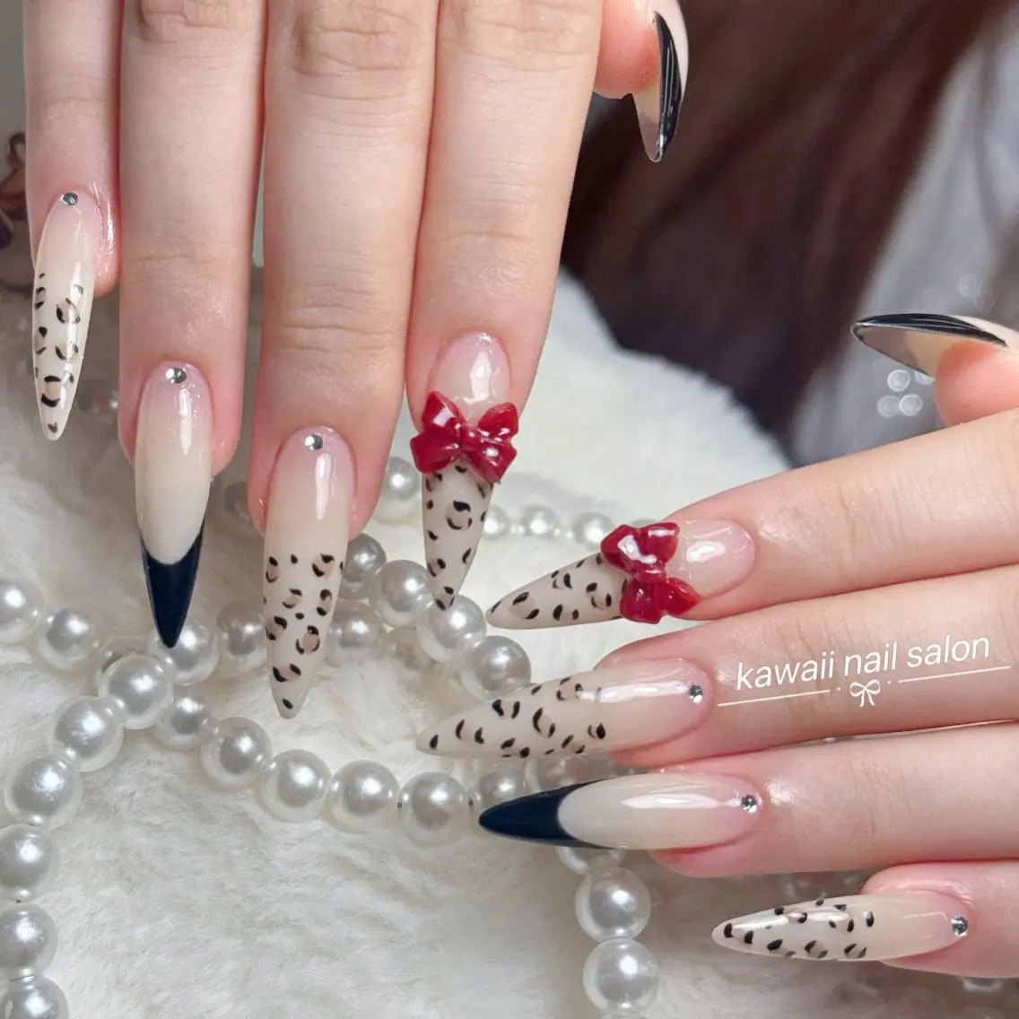 ネイル チークネイル 長さ出し フレンチネイル グラデーション 韓国ネイル ハンドネイル ハンドケア Kawaii Nail Salonのネイルデザイン