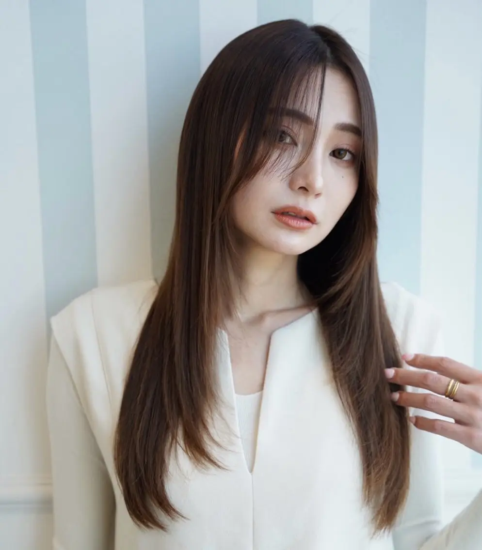 パーマ カット 縮毛矯正 片瀬 結のヘアスタイル