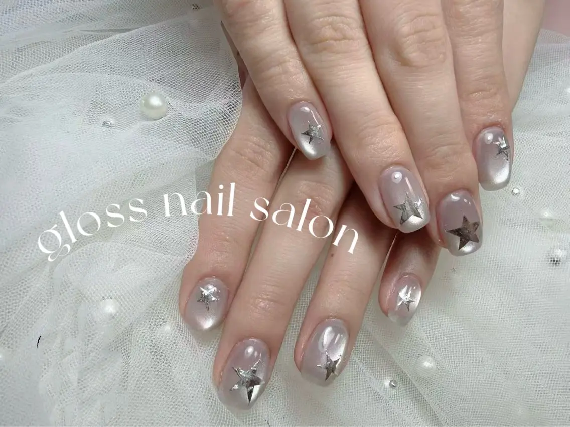 ネイル ハンドネイル ゆり🌷 gloss nailのネイルデザイン