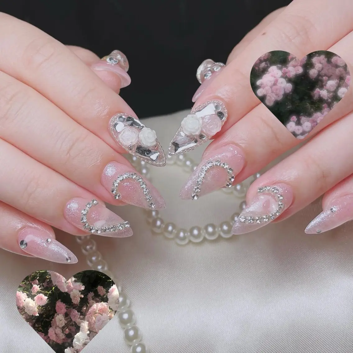 ネイル アートネイル オーロラネイル フラッシュネイル フットネイル フレンチネイル Sora nail 長さ出し専門店のネイルデザイン