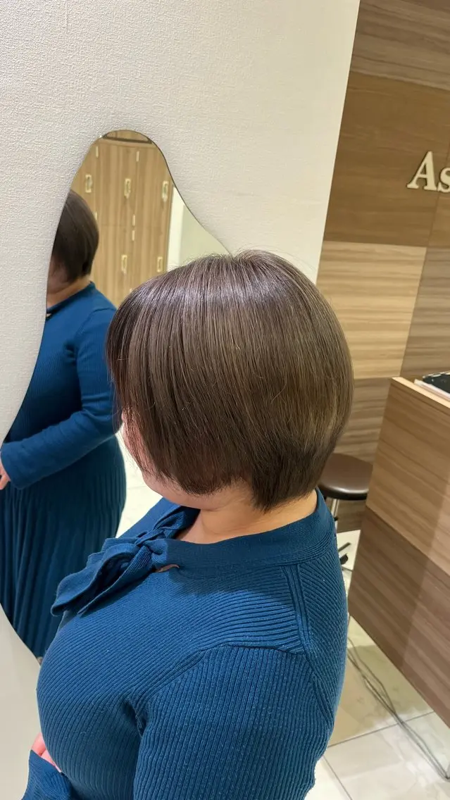 ショート カラー ケアカラー 髪質改善 トリートメント 【メンズパーマ✨️ 髪質改善矯正】岩城のヘアスタイル