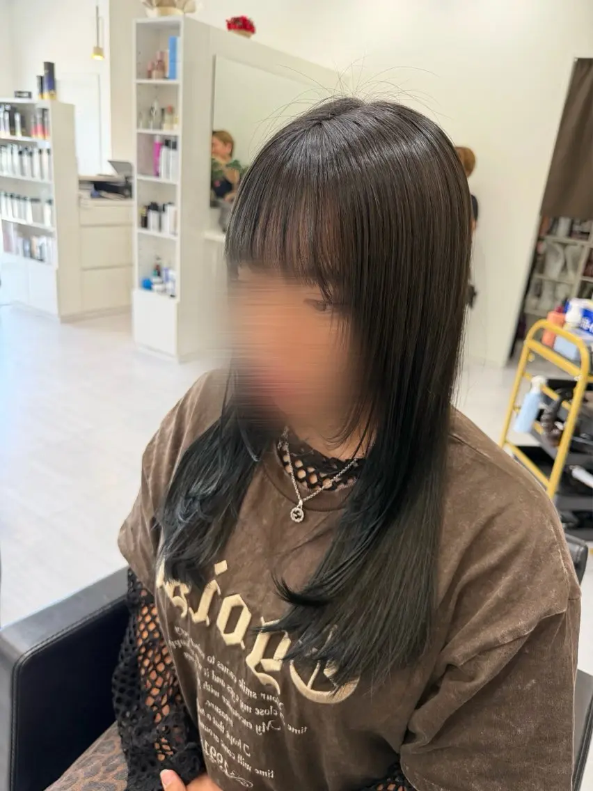 ロング カラー ヘアカラー トリートメント 🎀豊橋/豊川🎀 ハイトーンうらら🎀のヘアスタイル