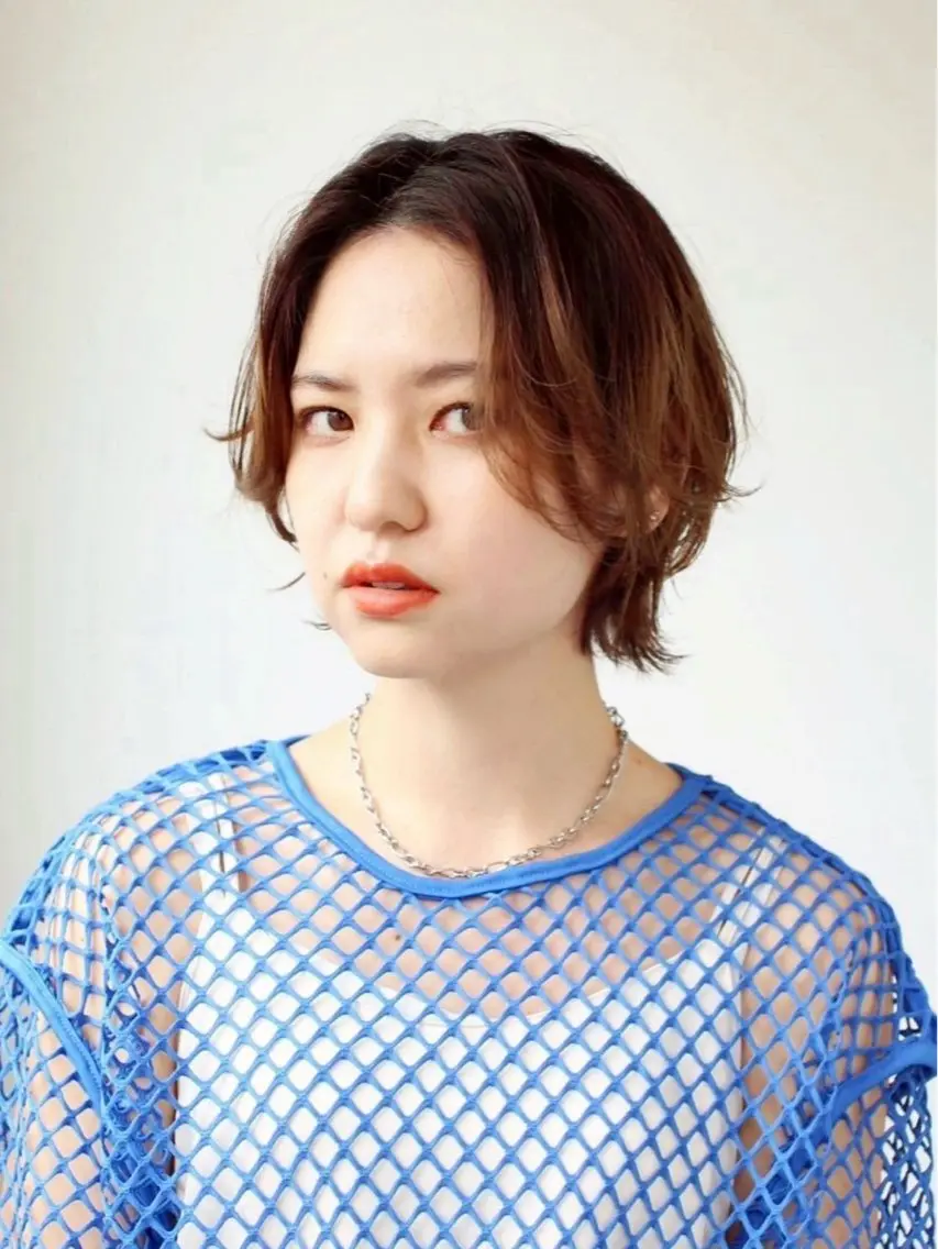 ショート カット ヘアカラー 【白髪ぼかし】 愛甲竜佑のヘアスタイル