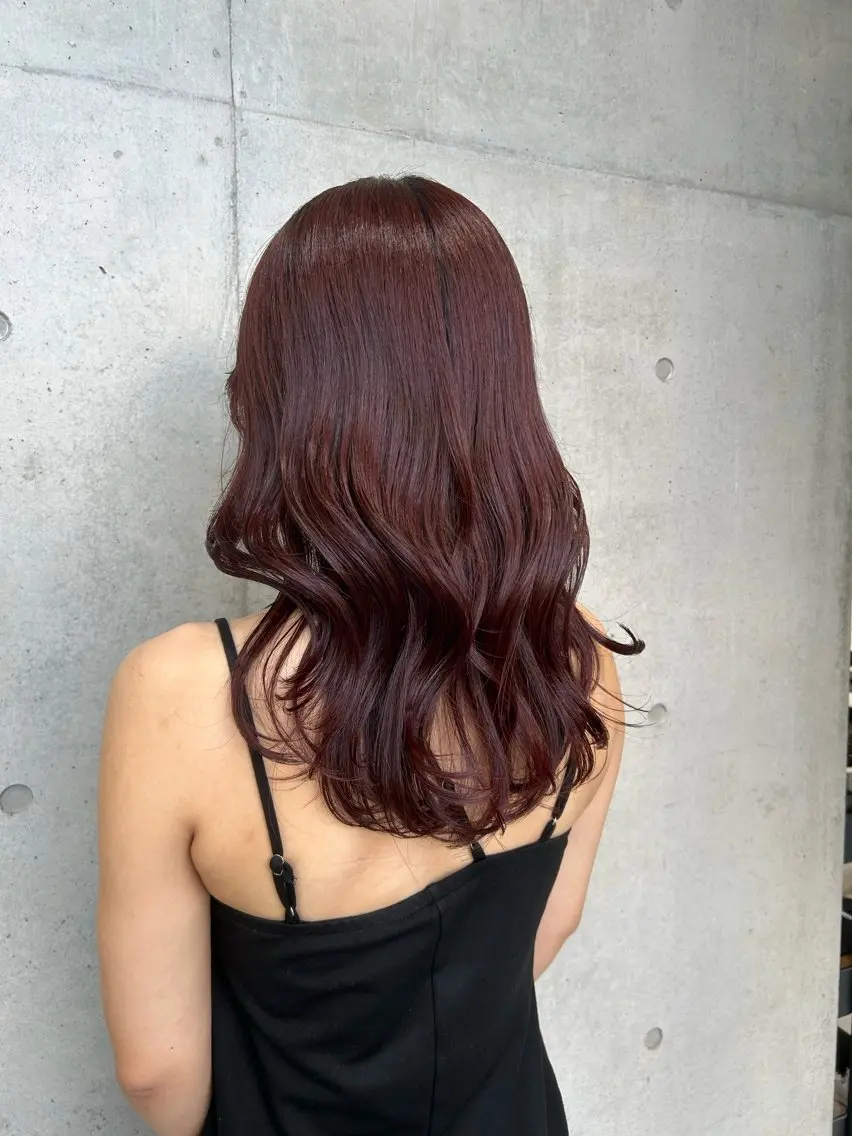 セミロング カラー ヘアアレンジ カット ヘアカラー トリートメント ボブ艶モテカラー🫧 カリンのヘアスタイル