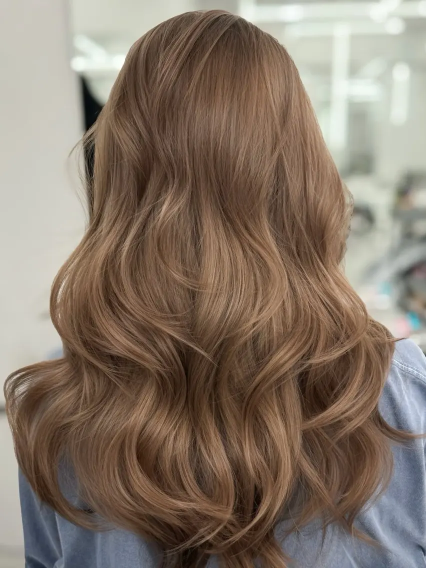 ロング カラー カット ヘアカラー トリートメント ヘアセット 顔まわりの神様✨ 透明感カラー藤嶋秀幸のヘアスタイル
