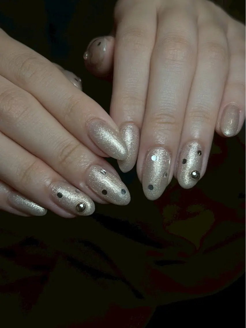 【HAND】マグネットネイル🩶✨/オフありの写真