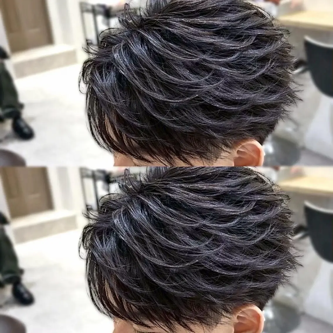 ショート パーマ メンズ パーマ 🇰🇷韓国フェザー パーマ🪽‪/ユウトのヘアスタイル