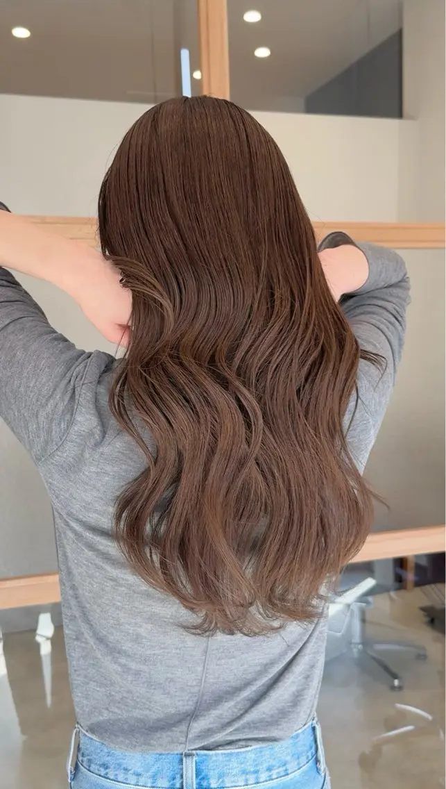 ロング カット 縮毛矯正 トリートメント 𓍯柔らかhair 𓍯 yukinoのヘアスタイル