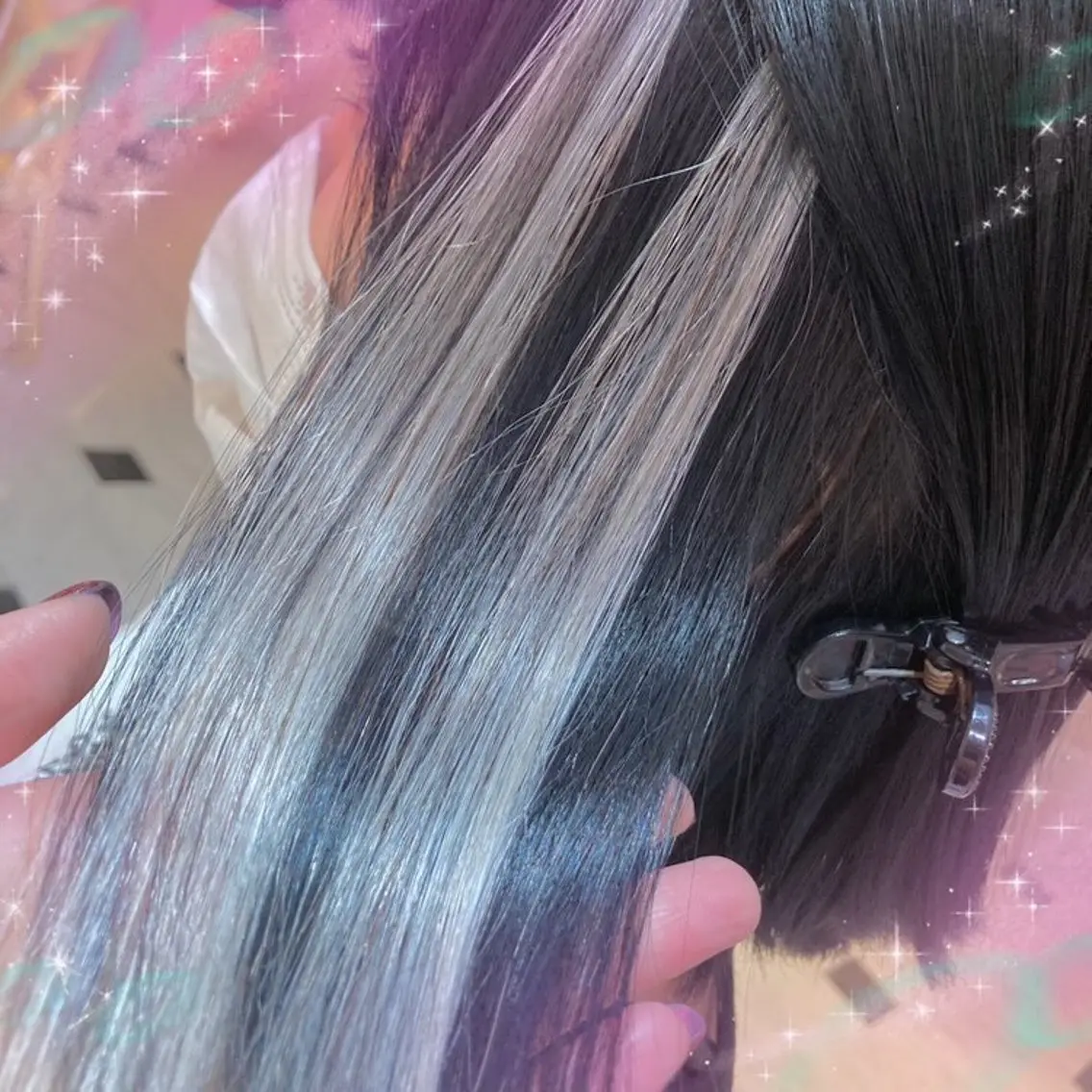 ミディアム カラー ビューティサロン ミルクのヘアスタイル
