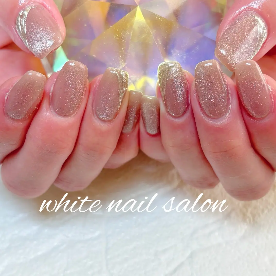 ネイル フットネイル 持ち込み ハンドネイル white nail salonのネイルデザイン