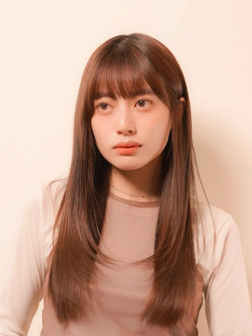 ロング カラー 骨格/顔タイプ/ パーソナルカラー菅原のヘアスタイル
